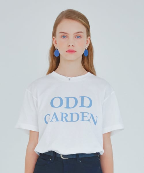 Oddgarden Lettering T-shirt_White (Blue)