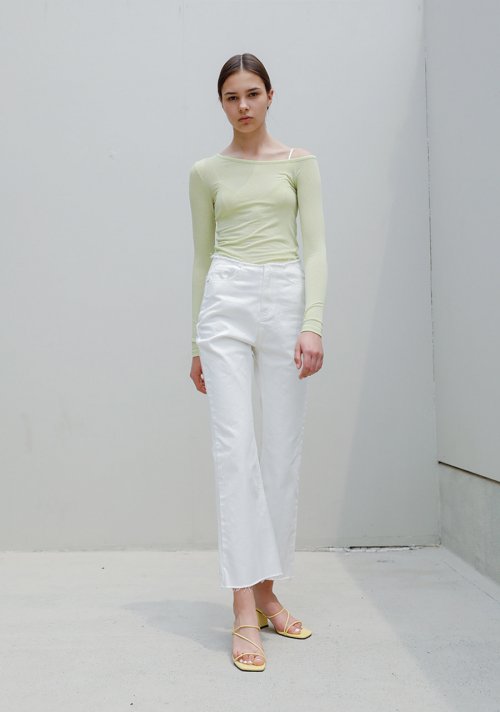 Raw Flare Pants