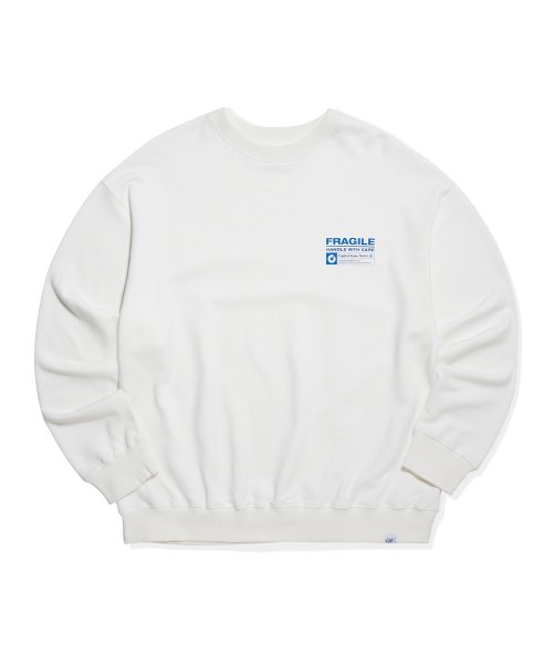 FRAGILE LOGO sweatshirt white