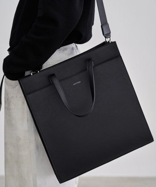 스퀘어 토트백 [BLACK]