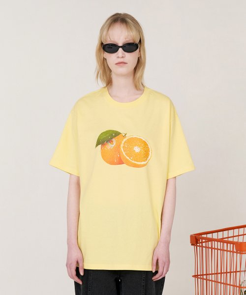 Orange T-shirt / Light Yellow