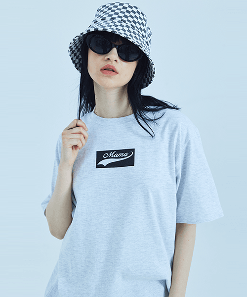 Mama Box Logo T-Shirt_White Melange