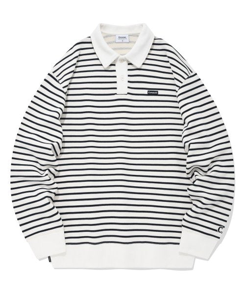Stripe Rugby Man to Man White