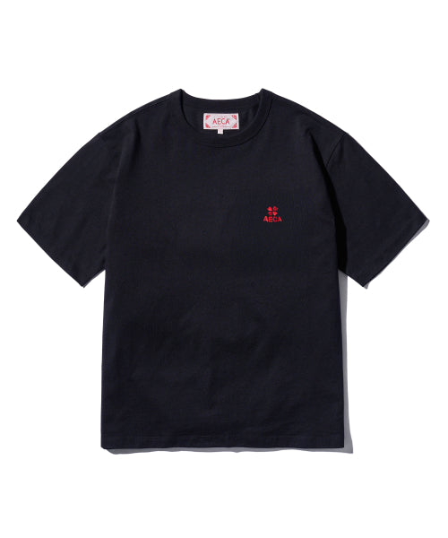 EVERYDAY AECA CLOVER HALF SLEEVE TEE-BLACK