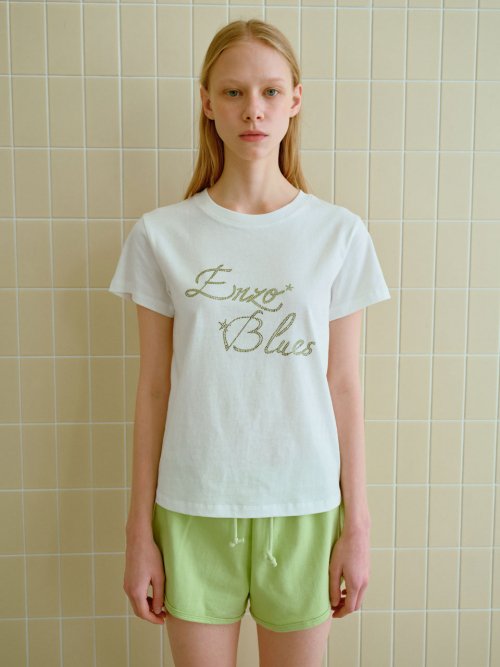 Jewel Crop T-Shirt (White)