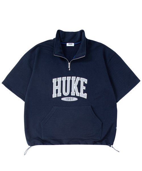 Logo Skate 1/2 Half Zip T-Shirt (Navy)