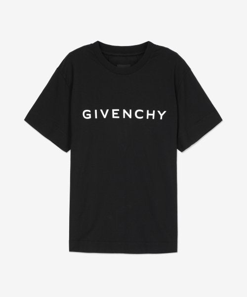 Logo Print Short Sleeve T-Shirt - Black / BW707Z3YAC001