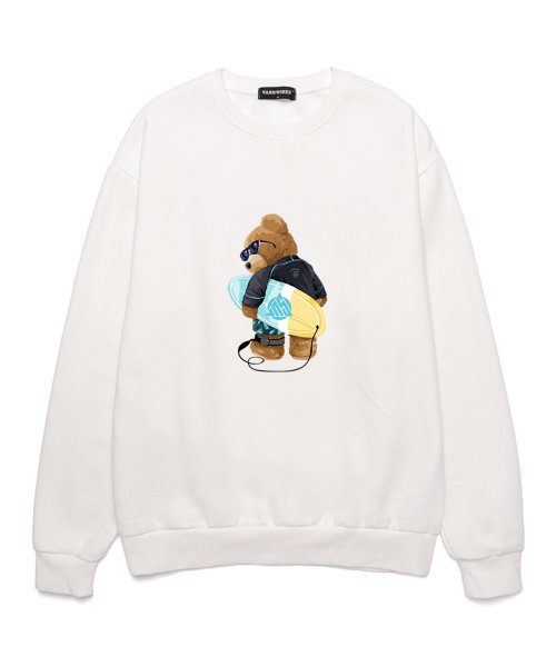 SURF BOARD BEAR NO.2 OVERFIT MAN TO MAN (VLS0009) WHITE