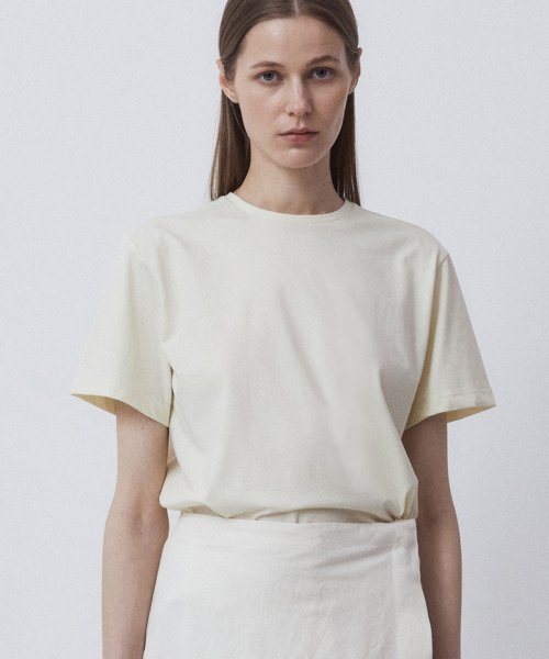 SILKET HALF T-SHIRTS-LIGHT YELLOW