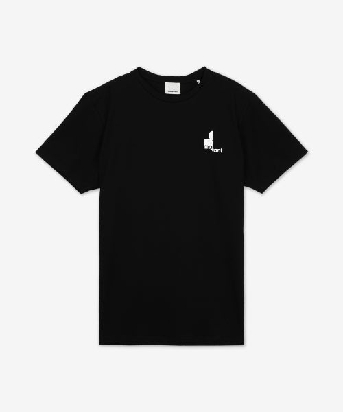 Women's Zwell Print Short Sleeve T-Shirt - Black / TS0001FAA1N88E01BK