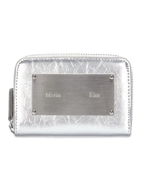 VINTAGE COMPACT WALLET IN SILVER
