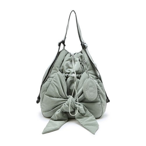 [RUBAN] Light Khaki Ribbon Backpack and Shoulder Bag L AABA4E901K2