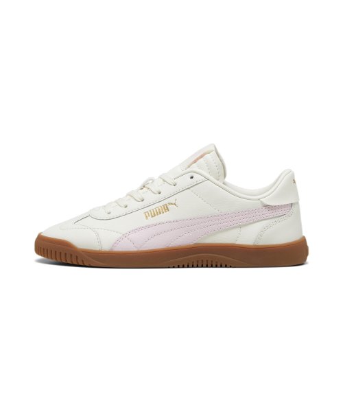 Puma Club 5v5 Nubuck - Warm White: Pink: Gold / 389406-10
