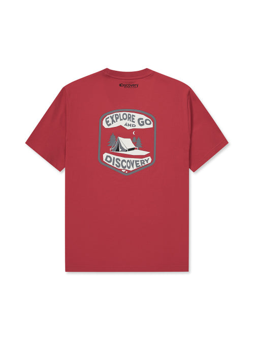 Main Crew Outdoor Forest Graphic T-Shirt (RED)