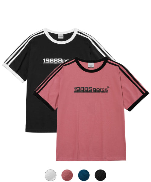 1988 Sports Ringer T-Shirt-4Color