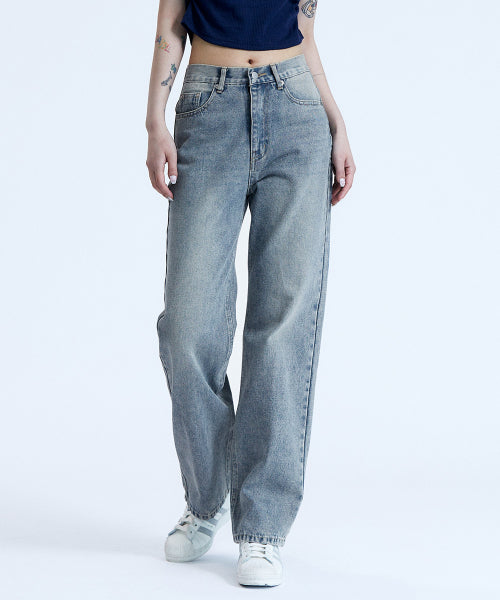 SDP Minimal Straight Denim Pants Medium Blue