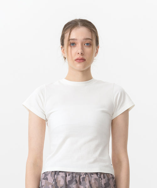 ESCF Essential Slim Fit Short Sleeve T-shirt Ivory
