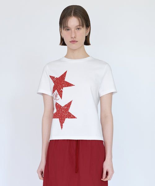 Revintage Star T-Shirt White