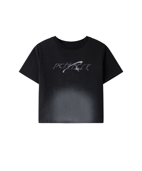 Vintage Slim Crop Top [WASHED BLACK]