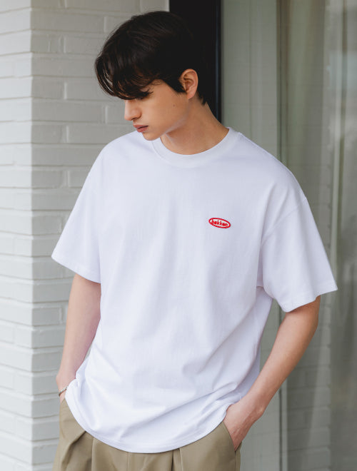 Minimal logo short sleeve t-shirt BK3981_White