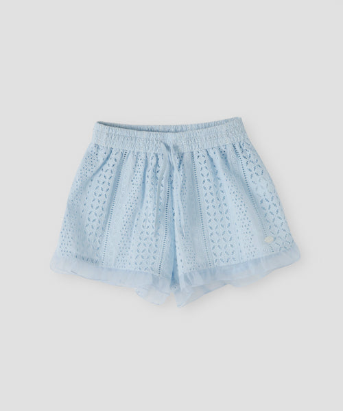 Frill Punching Shorts_Marine Blue