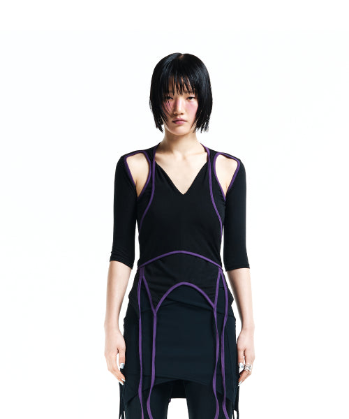 Flipover Diagnol Tea (Purple)