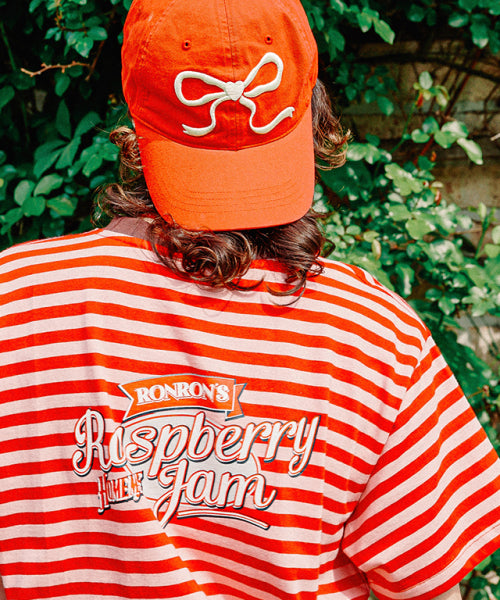 RASPBERRY JAM BASIC FIT T SHIRT RED STRIPE