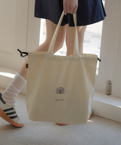 Till logo string eco bag_Ecru