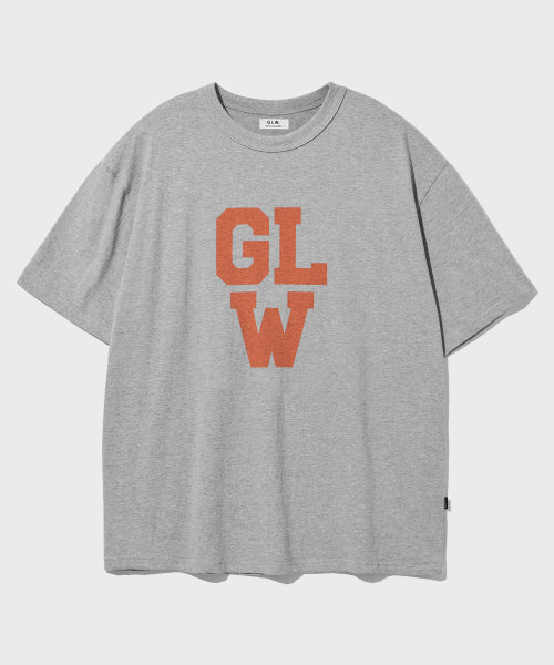 Overfit big logo short sleeve t-shirt gray