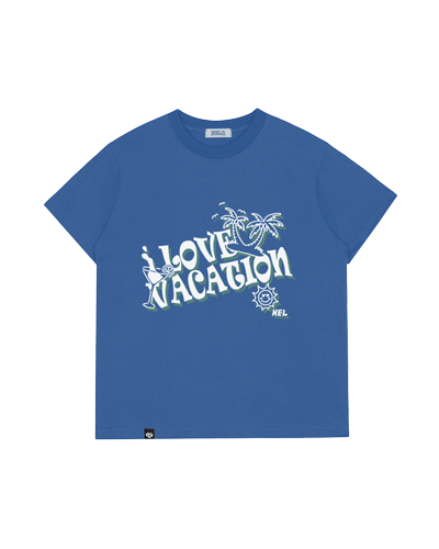 Vacation Lover Short Sleeve T-Shirt Deep Blue