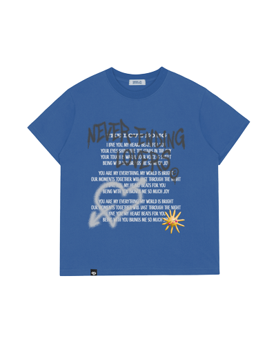 The Love Song Short Sleeve T-Shirt Deep Blue