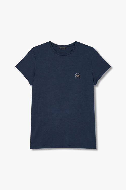 Women's Eagle Logo Rayon Lounge T-Shirt_Marine_0824114509