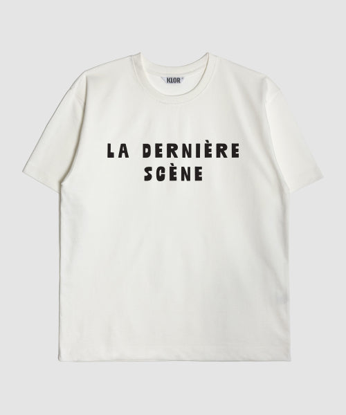 [UNISEX] LDS Lettering Short Sleeve T-Shirt (CREAM WHITE)
