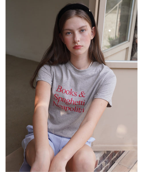 Round Neck Neapolitan Print Short Sleeve T-Shirt (WIBBTS010)