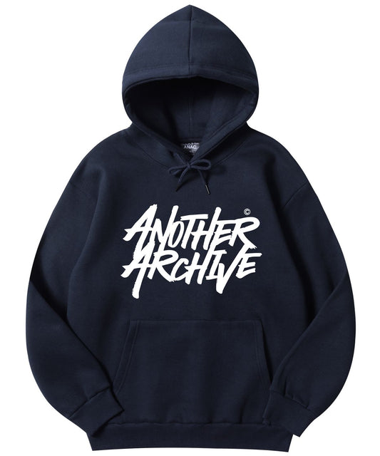 Graffiti Logo Hoodie_Navy
