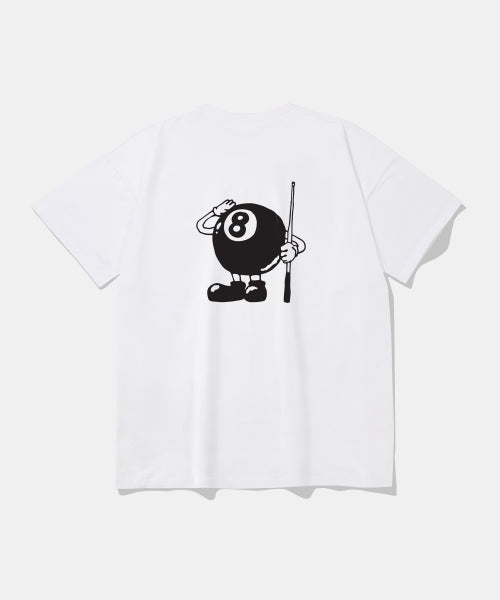 Eightball Printing Overfit Short Sleeve T-shirt White