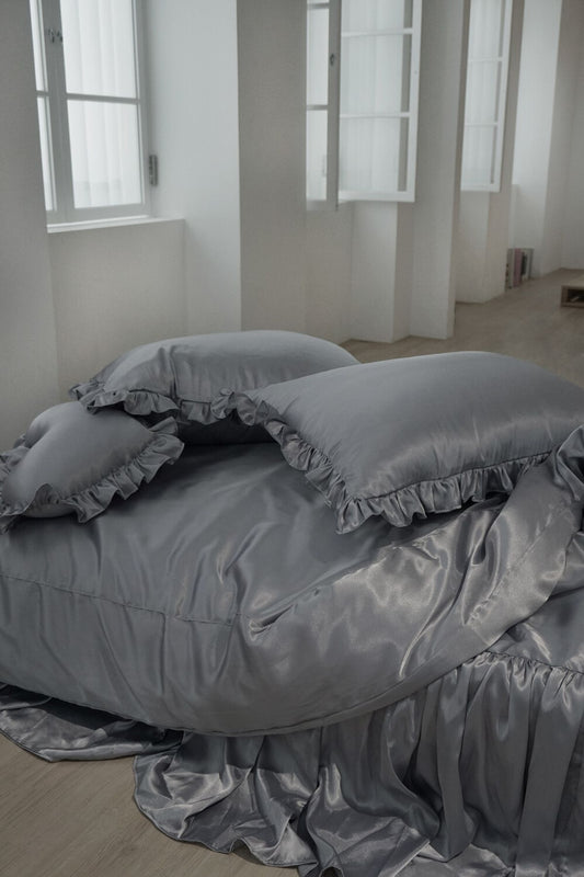 Satin duvet cover set (SS/Q/K/LK) 24 colors