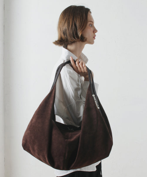 [Mars Marles X Bear Edition] Wing Suede Bag _Chocolate Brown