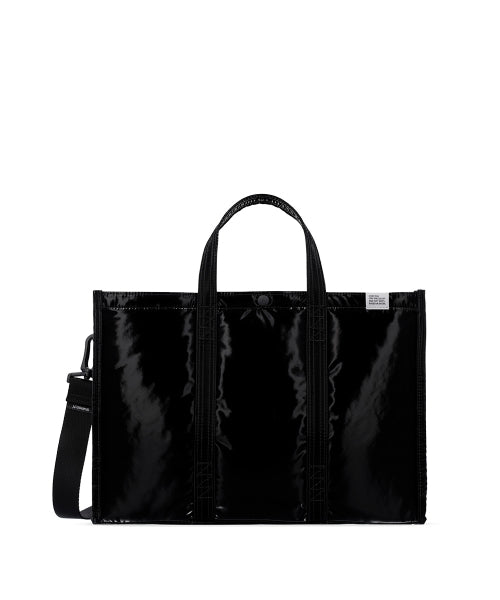 TOTE BRIEF 001 WIDE M Glossy Black
