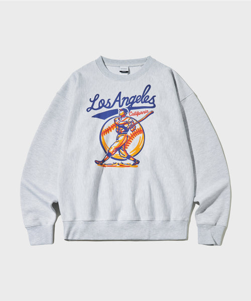 V.S.C SWEAT(LOS ANGELES)_1%MELANGE GRAY