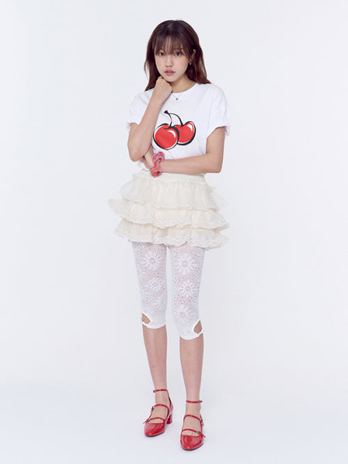 Big Cherry T-Shirt [White]W