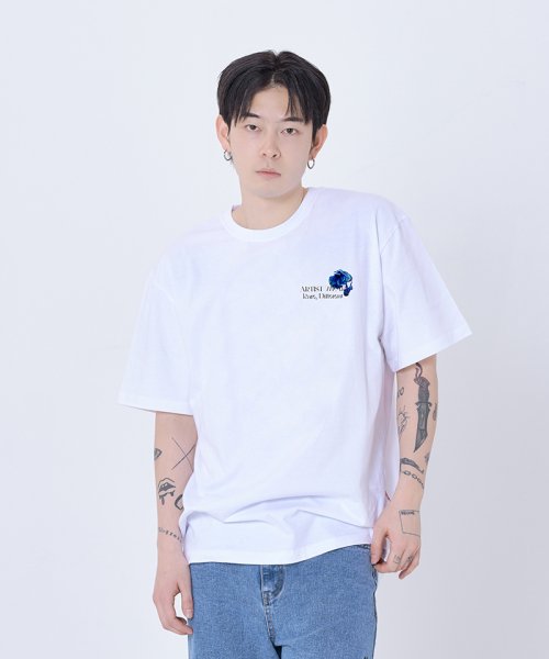 [ATW] Cold Flower Short Sleeve T-shirt_WH
