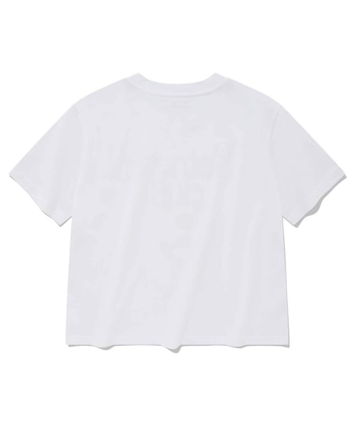 LAUGHING RETRIEVER CROP SHORT SLEEVE [WHITE/GREEN]