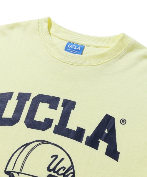 Helmet Print Short Sleeve T-shirt [LT-YELLOW](UY3ST9E_71)