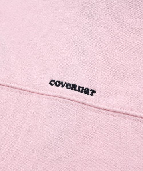 Women's C Logo Half Zip-up Man to Man Pink