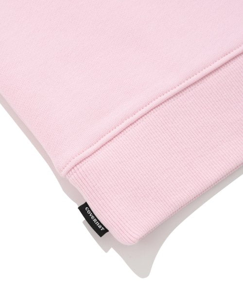 Women's C Logo Half Zip-up Man to Man Pink