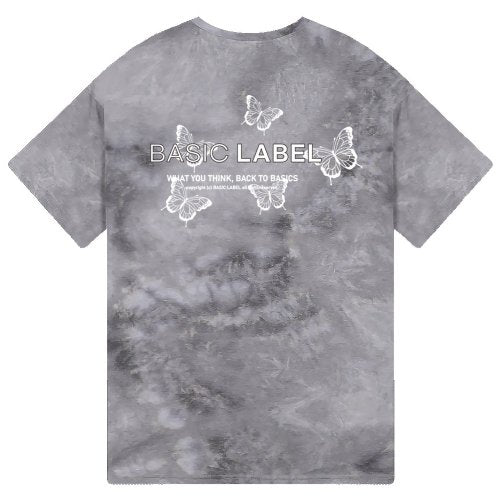 [Overfit] Butterfly Tie Dye Short Sleeve T-shirt - 4COLOR