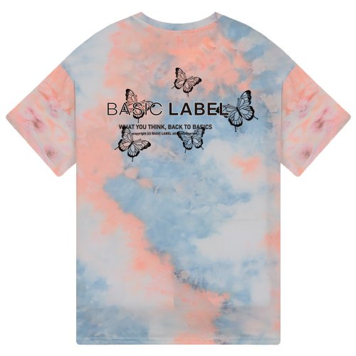 [Overfit] Butterfly Tie Dye Short Sleeve T-shirt - 4COLOR