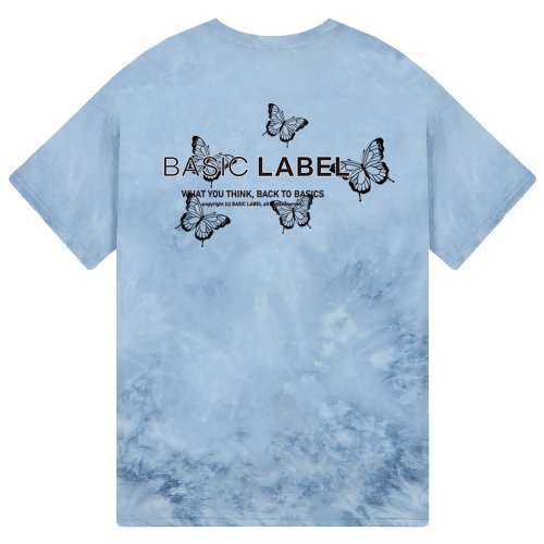 [Overfit] Butterfly Tie Dye Short Sleeve T-shirt - 4COLOR