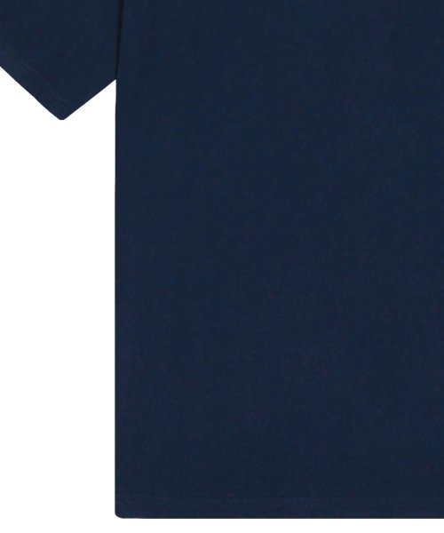 [UNISEX] Drawing Logo Drawing Smile Short Sleeve T-shirt_Navy